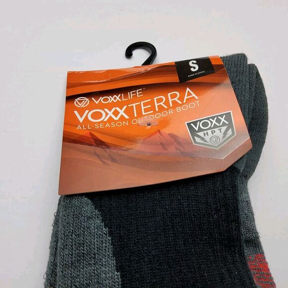 Voxx Life Wool Blend VoxxTerra Neuro Socks All Season Outdoor Boot Crew Size S - Picture 2 of 4